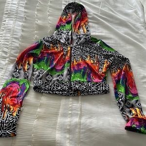 Soft short jersey sweater